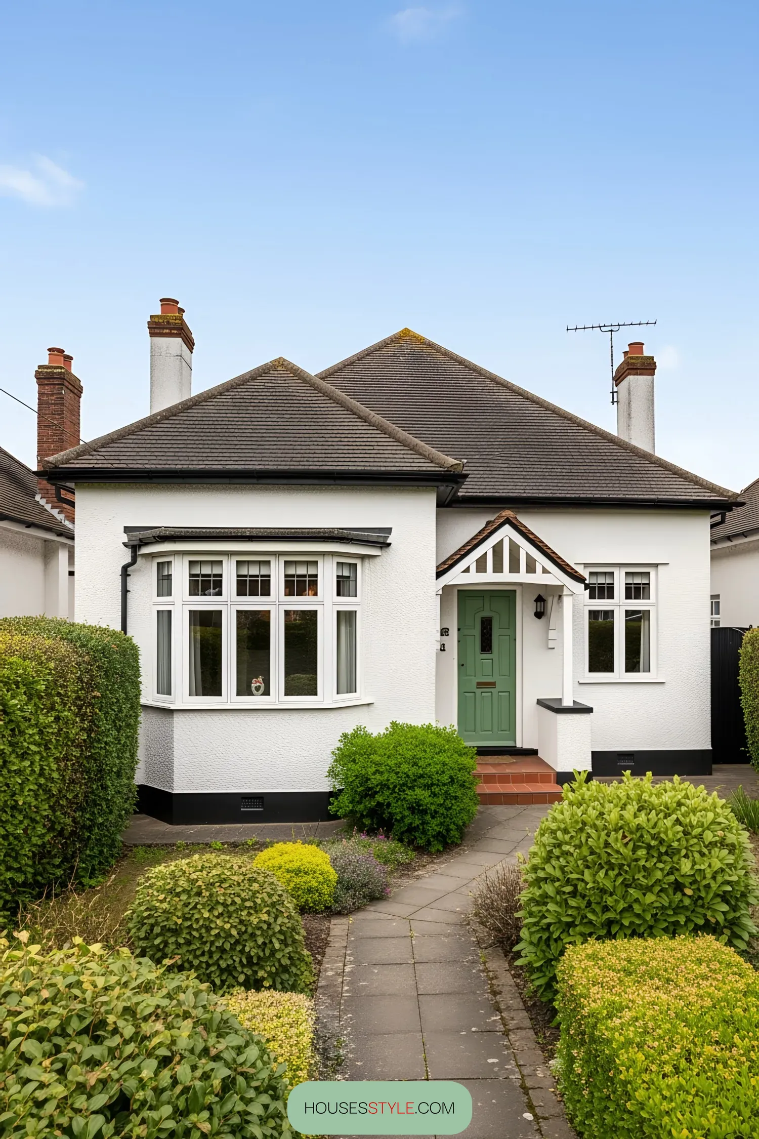 1. Explore a 1930s Bungalow Amid Lush Gardens