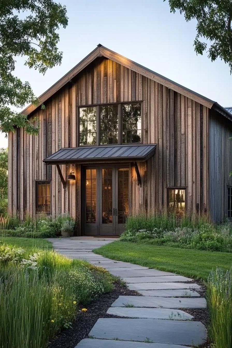 Barn Facade Built From Reclaimed Wood - photo 3