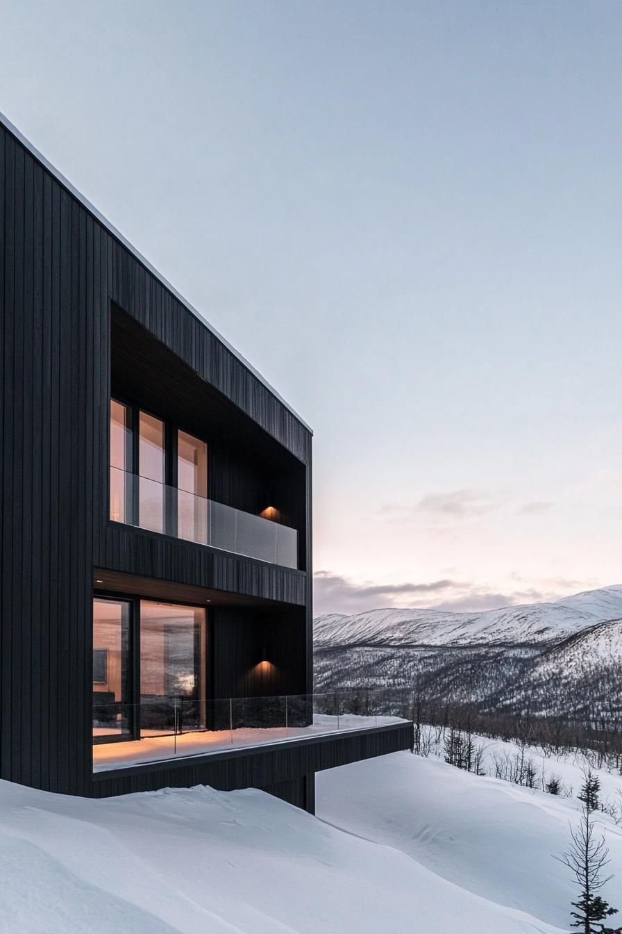 3) Two-story House in Blackened Cedar - photo 2