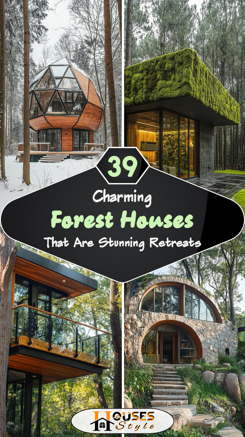 39 Charming Forest Houses That Are Stunning Retreats