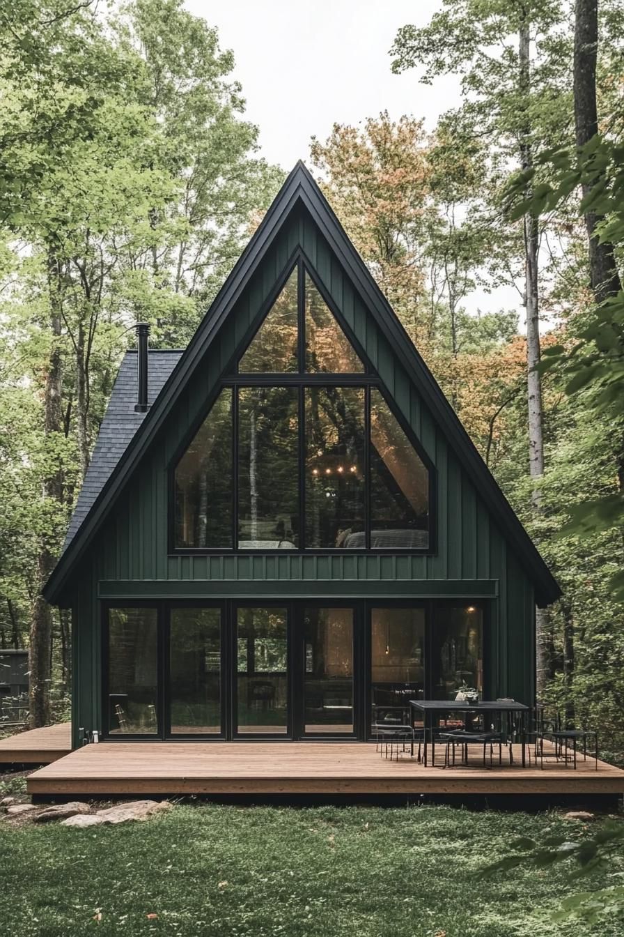 Cabin Featuring a Front Deck