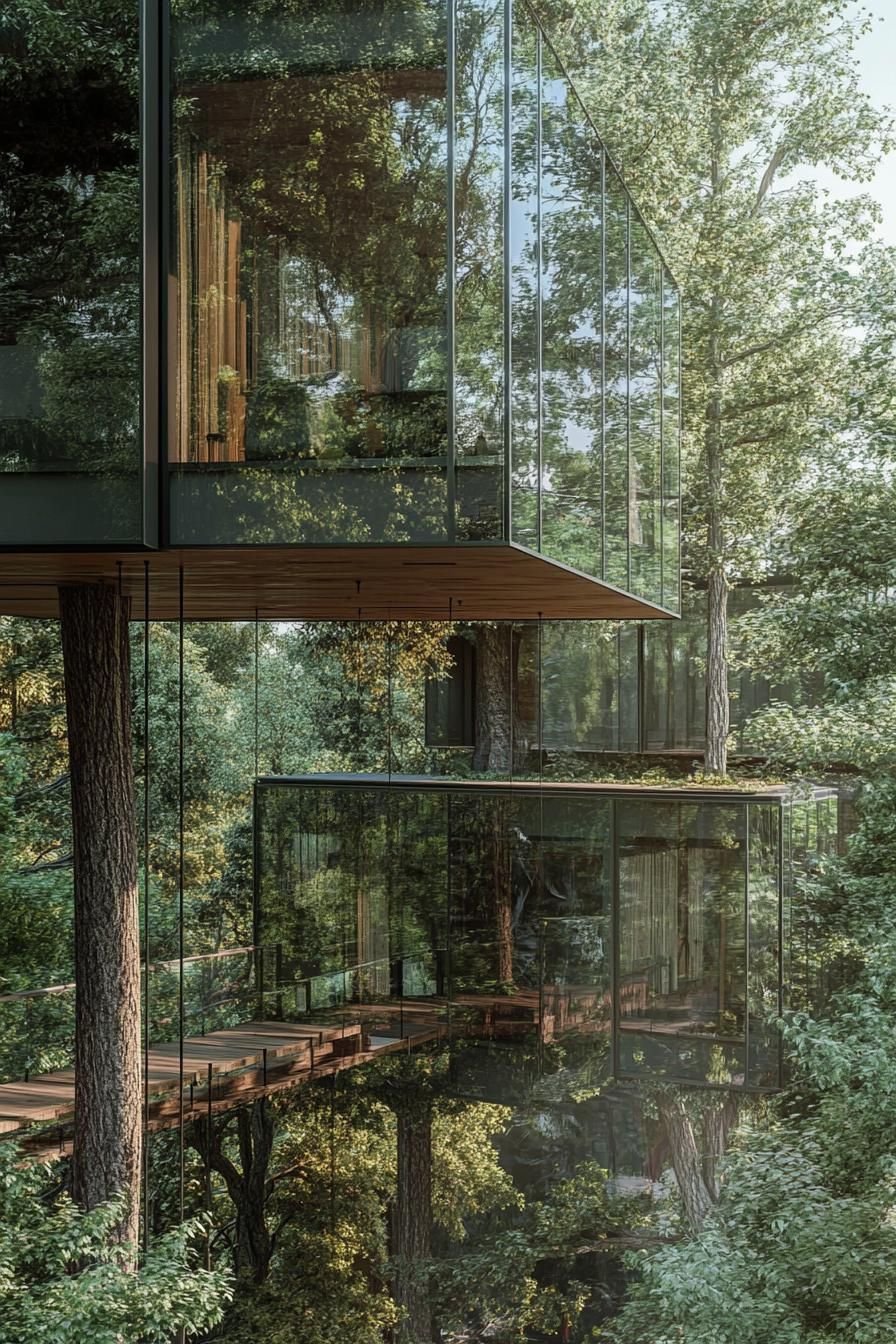 Treehouse Village Linked by Rope Bridges - photo 3