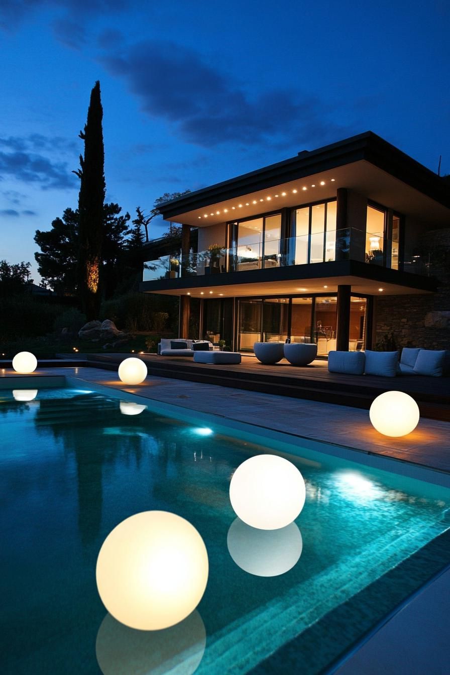 Floating Lighted Sphere Accents - photo 2
