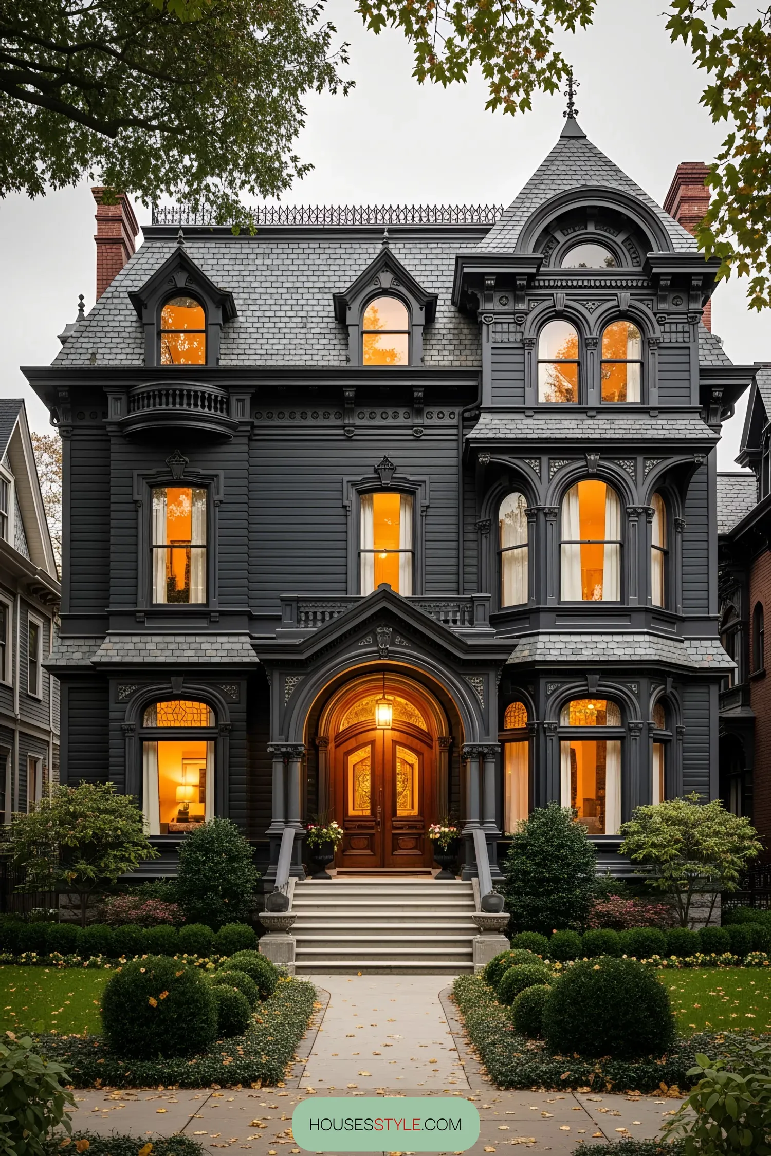 18. The Anthracite Abode's Gloomy Grandeur