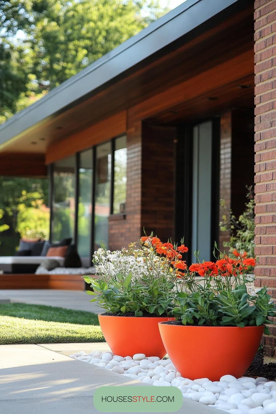 Low-profile, Mid-century Planters - photo 4