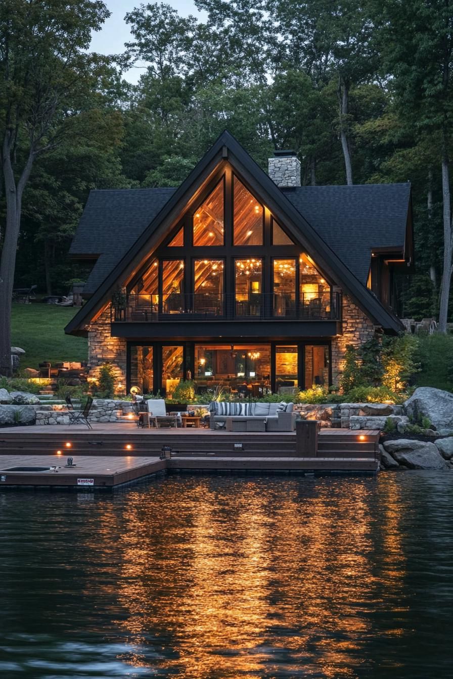 A-Frame Homes With Oversized Picture Windows - photo 4