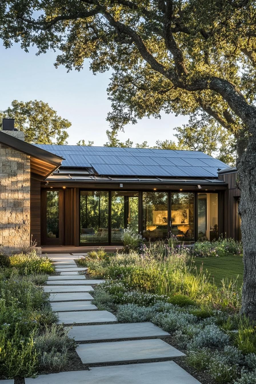 Garden-Filled Ranch House Setting
