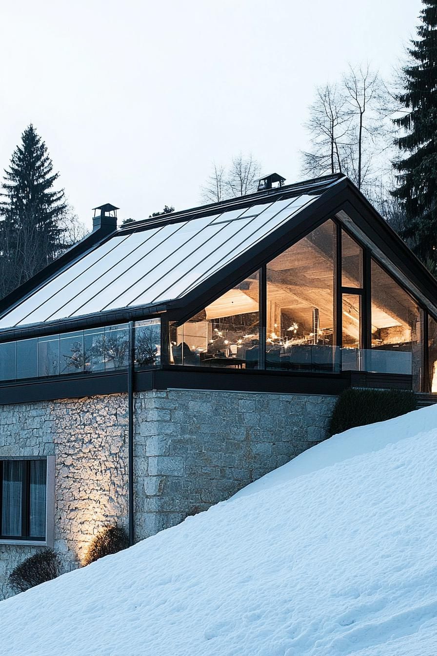 Glass-Roofed Alpine Chalet Retreat - photo 2