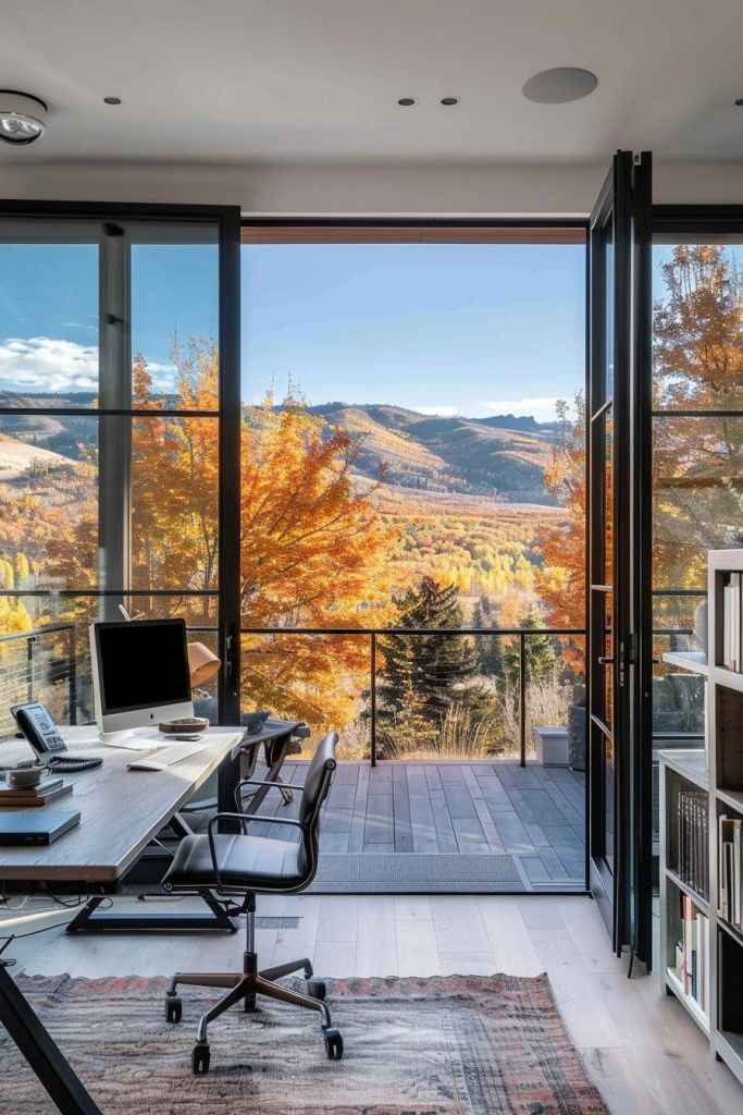 Office With Bi-fold Glass Door Entry - photo 4