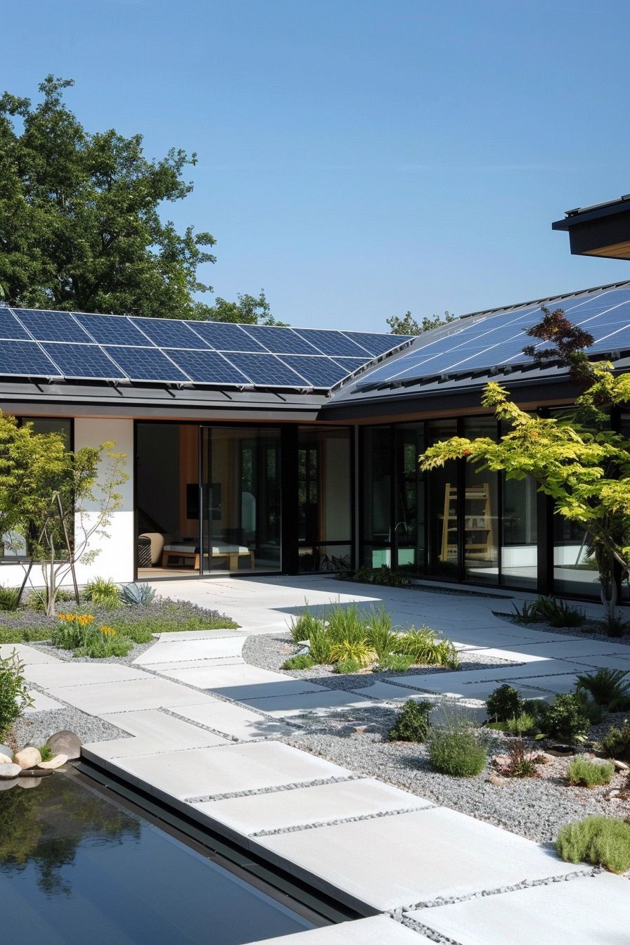 Courtyards Powered by Solar Panels