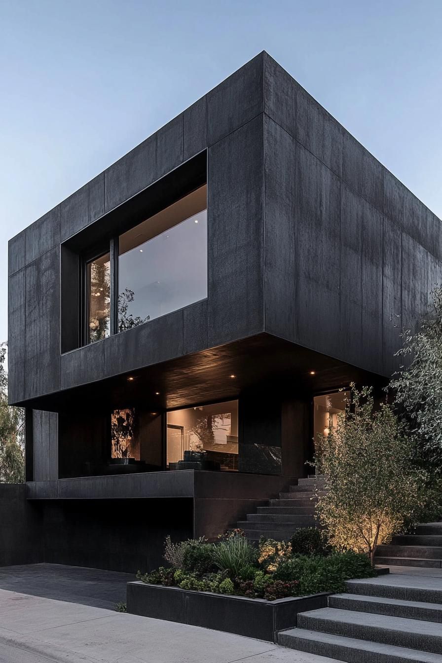 Black Steel and Concrete Industrial Style - photo 2