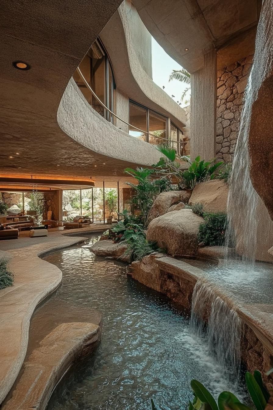 Desert Oasis Mansion With Indoor Waterfalls - photo 3