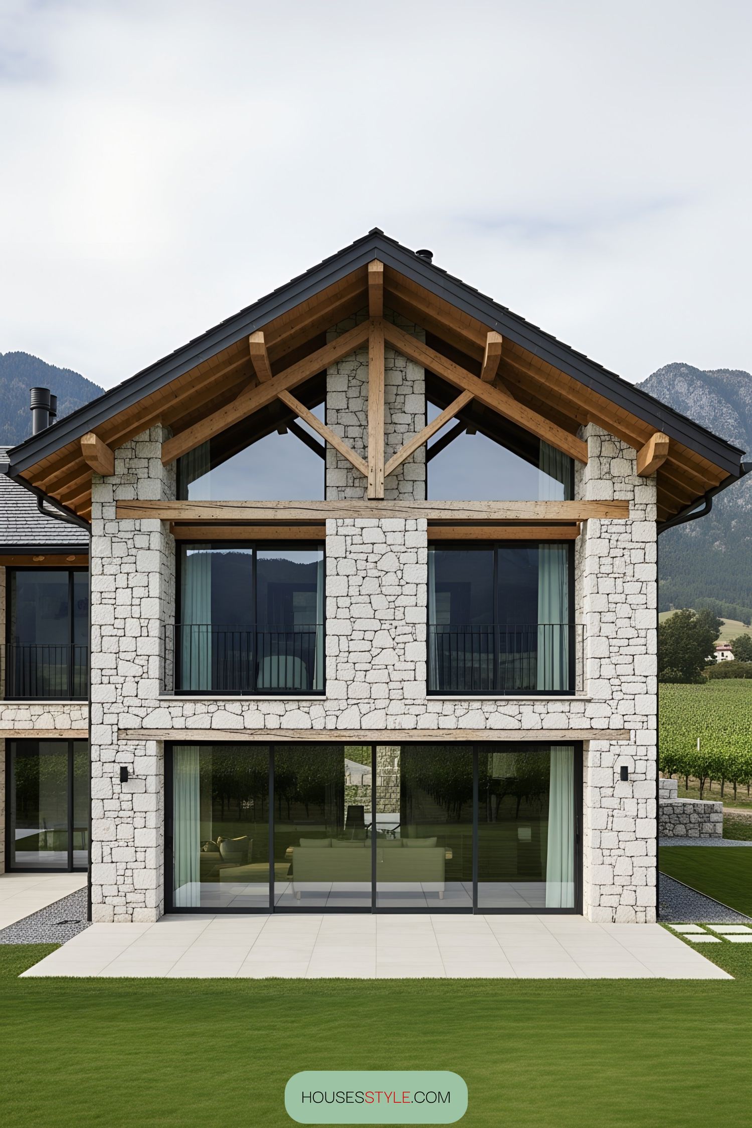 Stone House With a Modern Twist