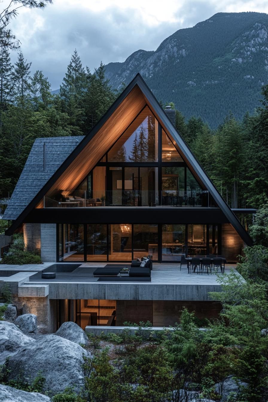 A-Frame Home on a Concrete Base - photo 4
