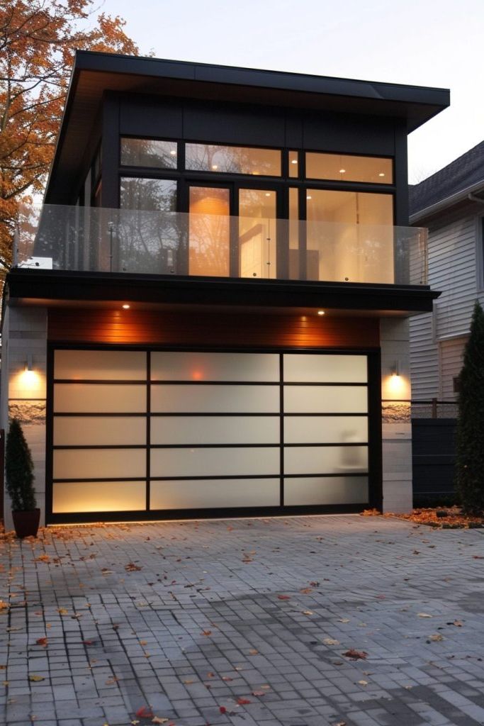 Frosted Glass Garage Windows