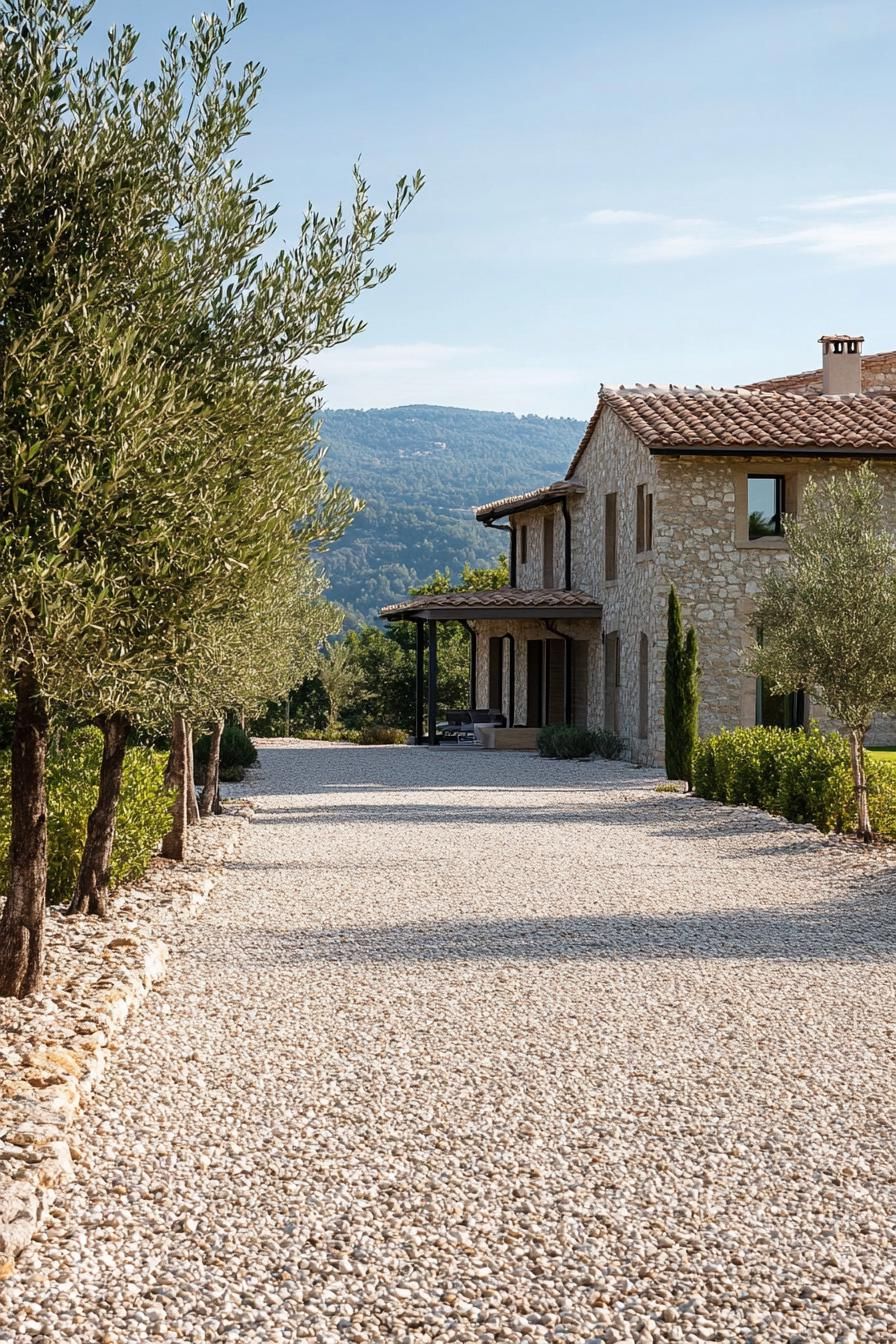 Olive Trees Along a Gravel Driveway - photo 4