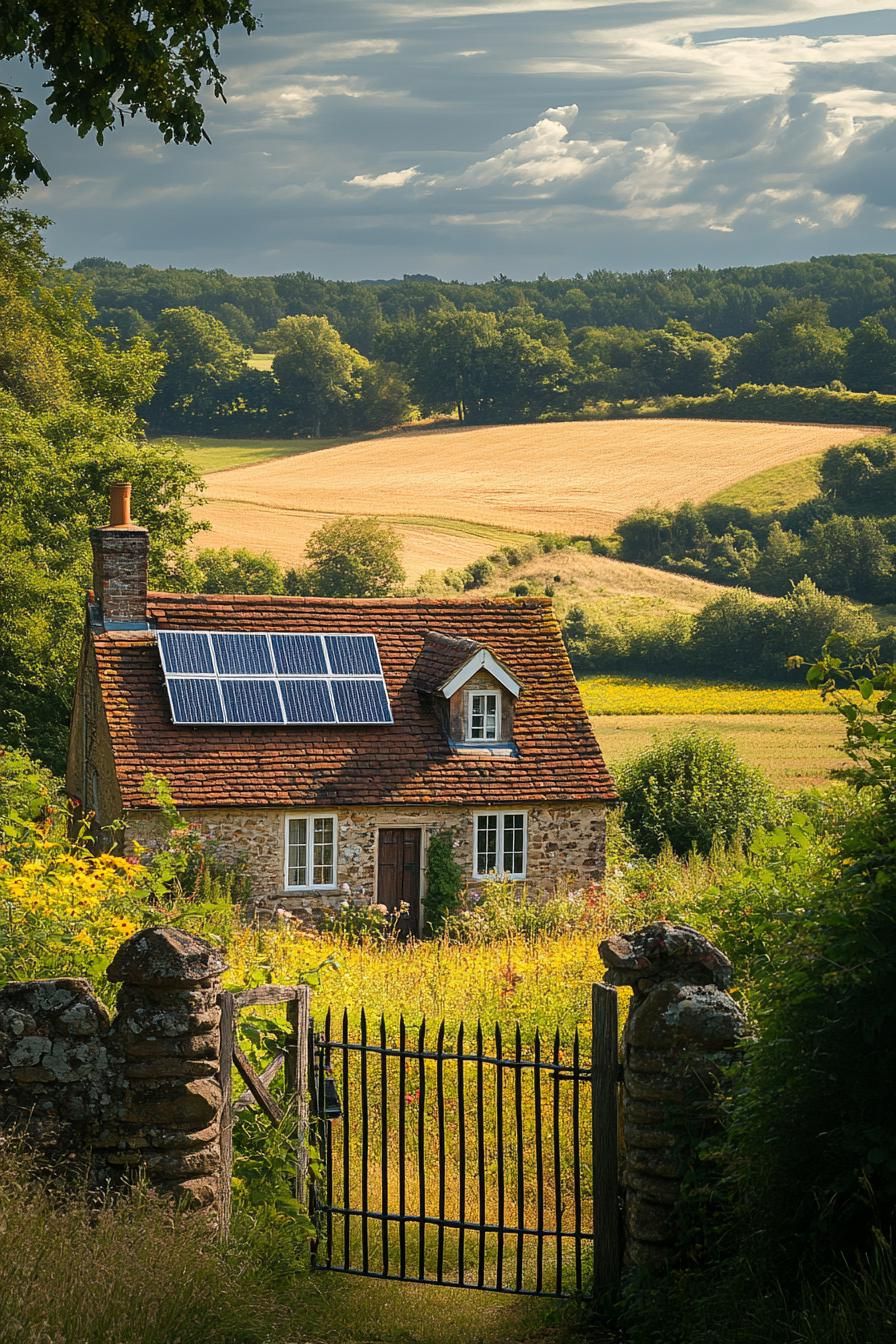 Gabled Roof With Solar Panels and Skylights - photo 2