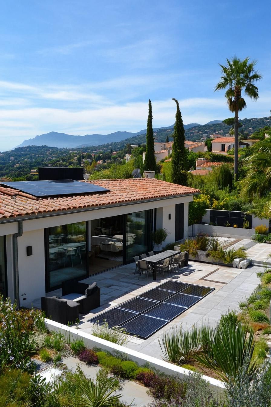 Rooftop Terraces Built With Solar Panels