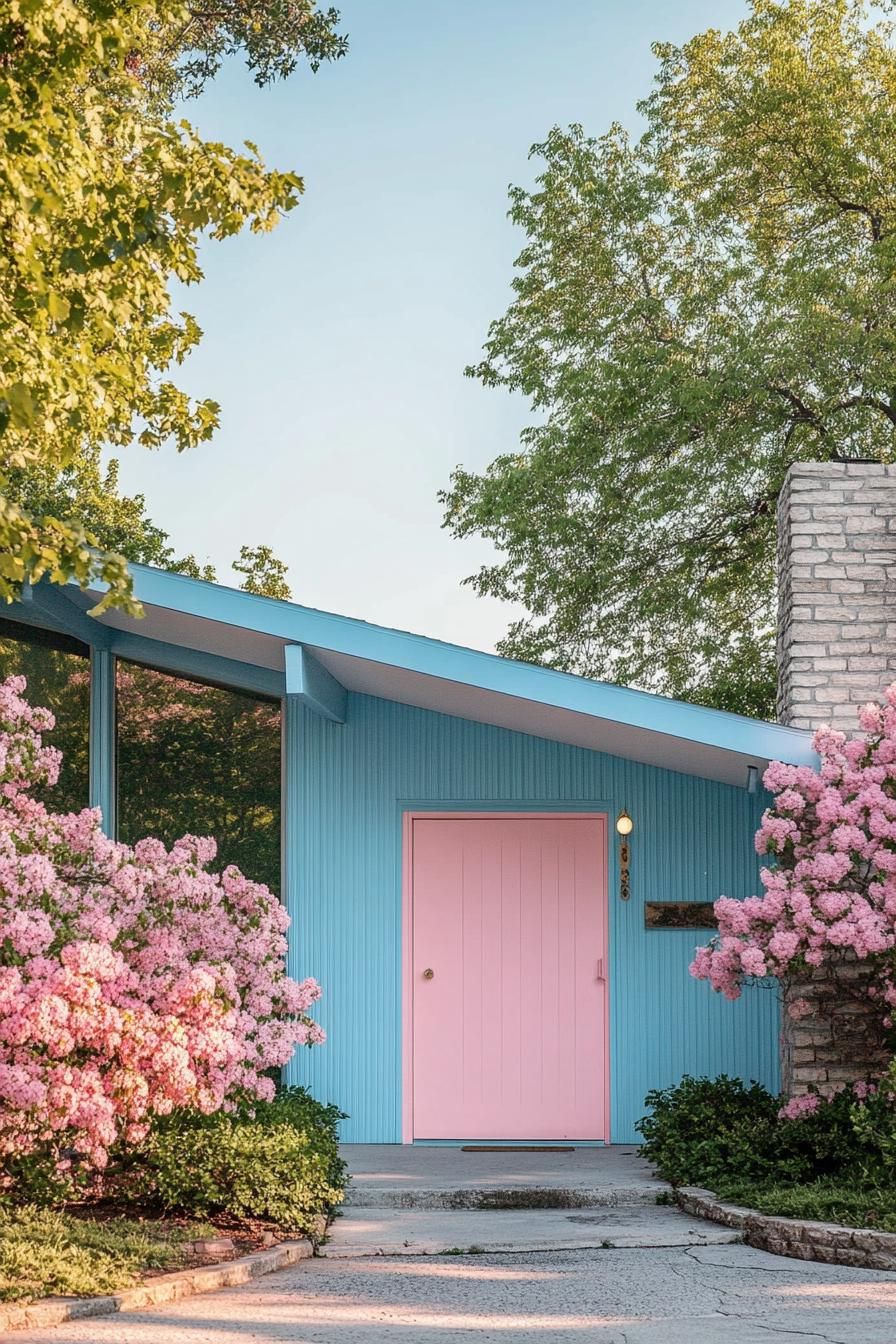 Electric Blue and Pastel Pink Clean Lines - photo 2