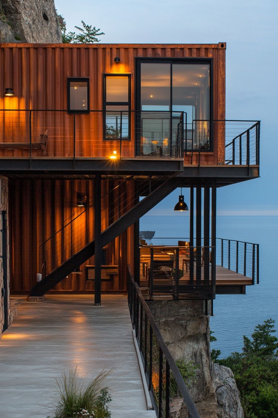 Shipping Container Home With Cantilevered Balconies - photo 2