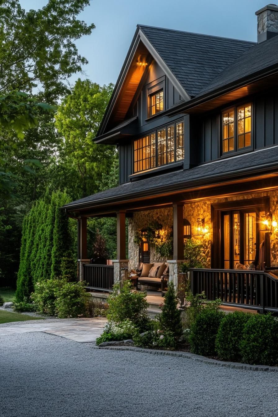 Barn-style Lighting on a Classic Front Porch - photo 3