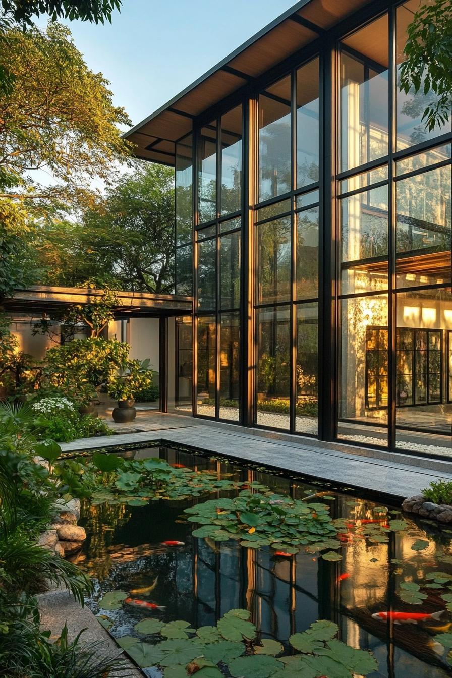 Glass Walls Opening to a Serene Garden - photo 3