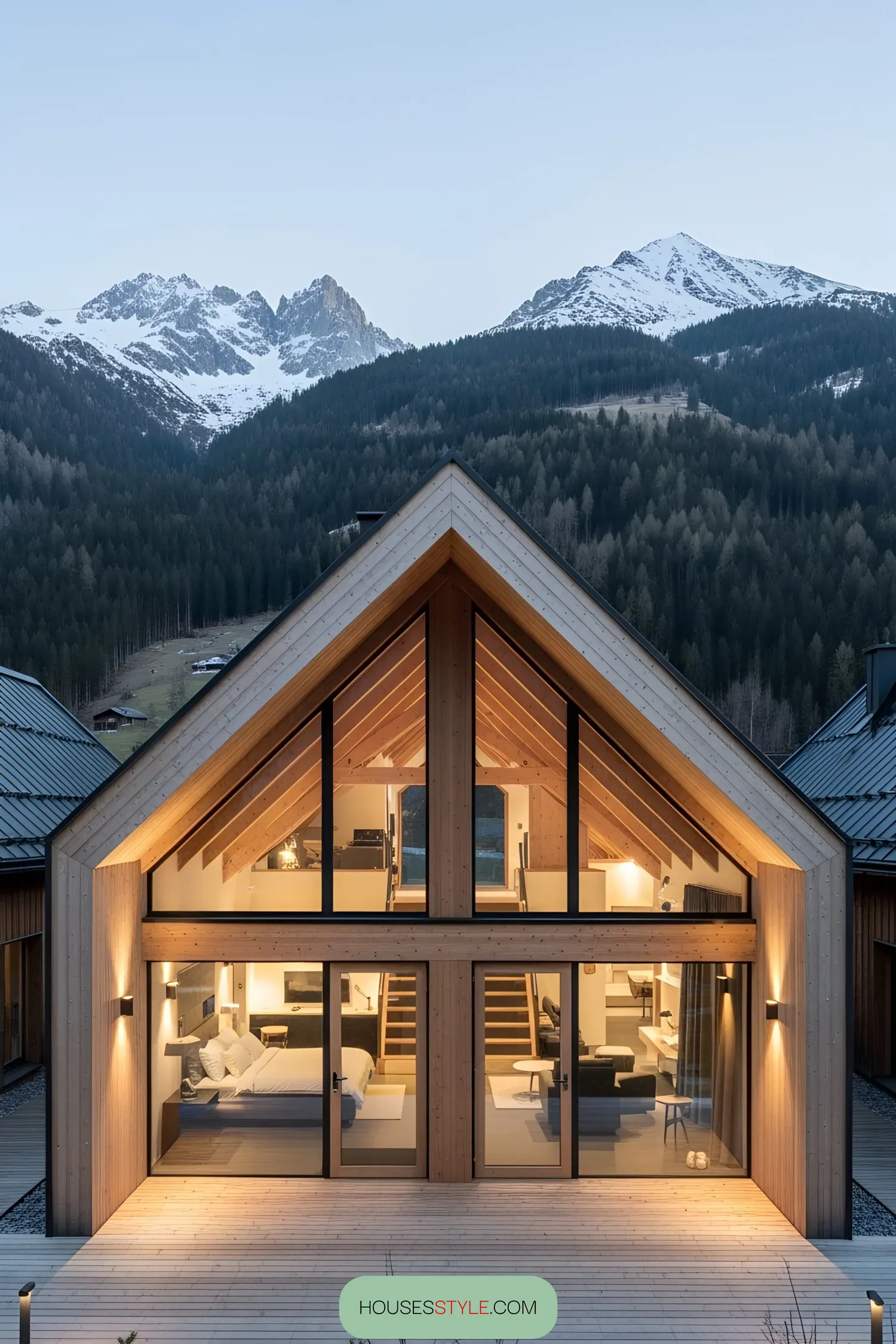A-Frame Cabin With Mountain Views