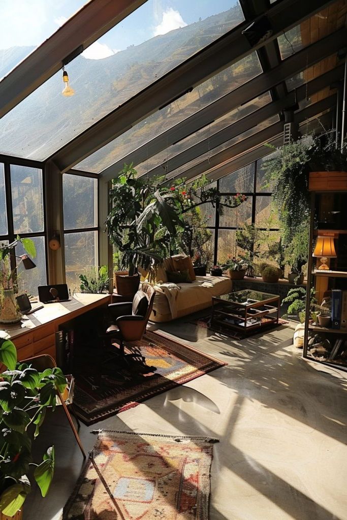 Greenhouse-style Office With Glass Roof - photo 2