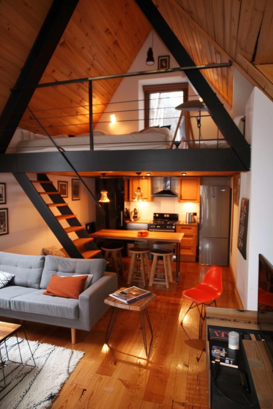 A-frame With Lofted Sleeping Areas
