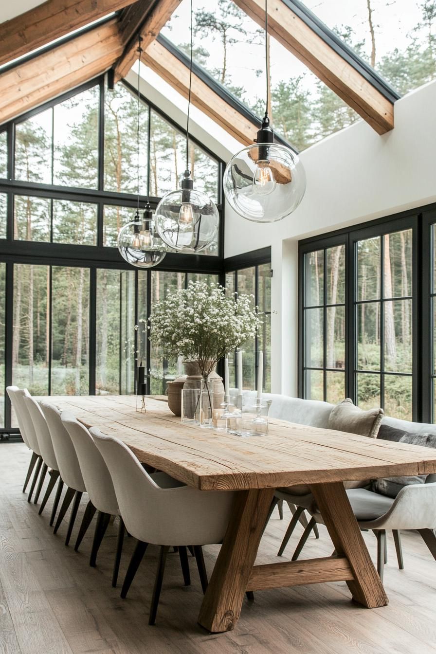 10. Dining Room With a Modern Glass Look - photo 3