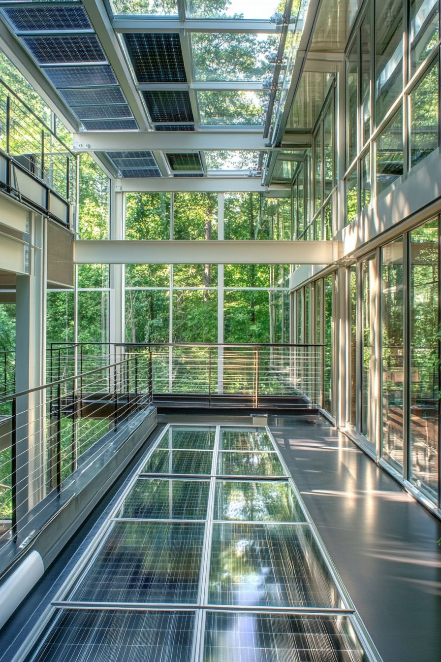 Solar-powered Atrium Homes
