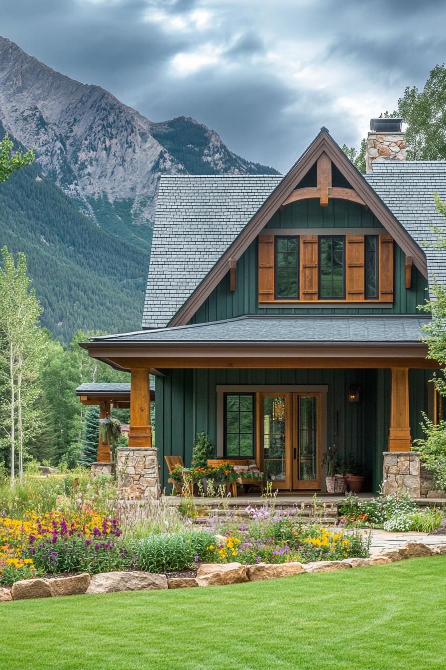 Moss Green Walls With Black Metal Roofing - photo 4