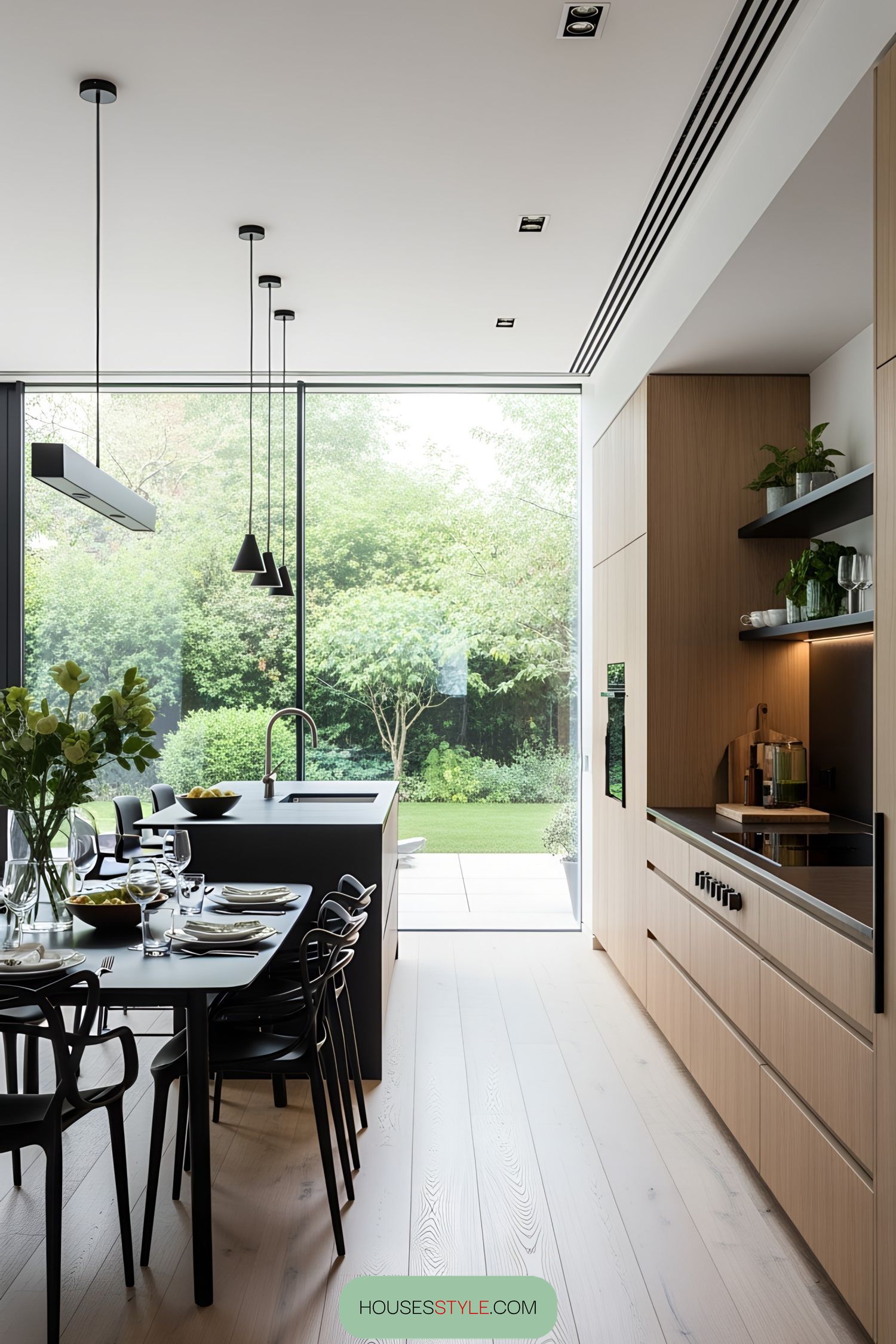 Kitchen Design with Beautiful Green Views