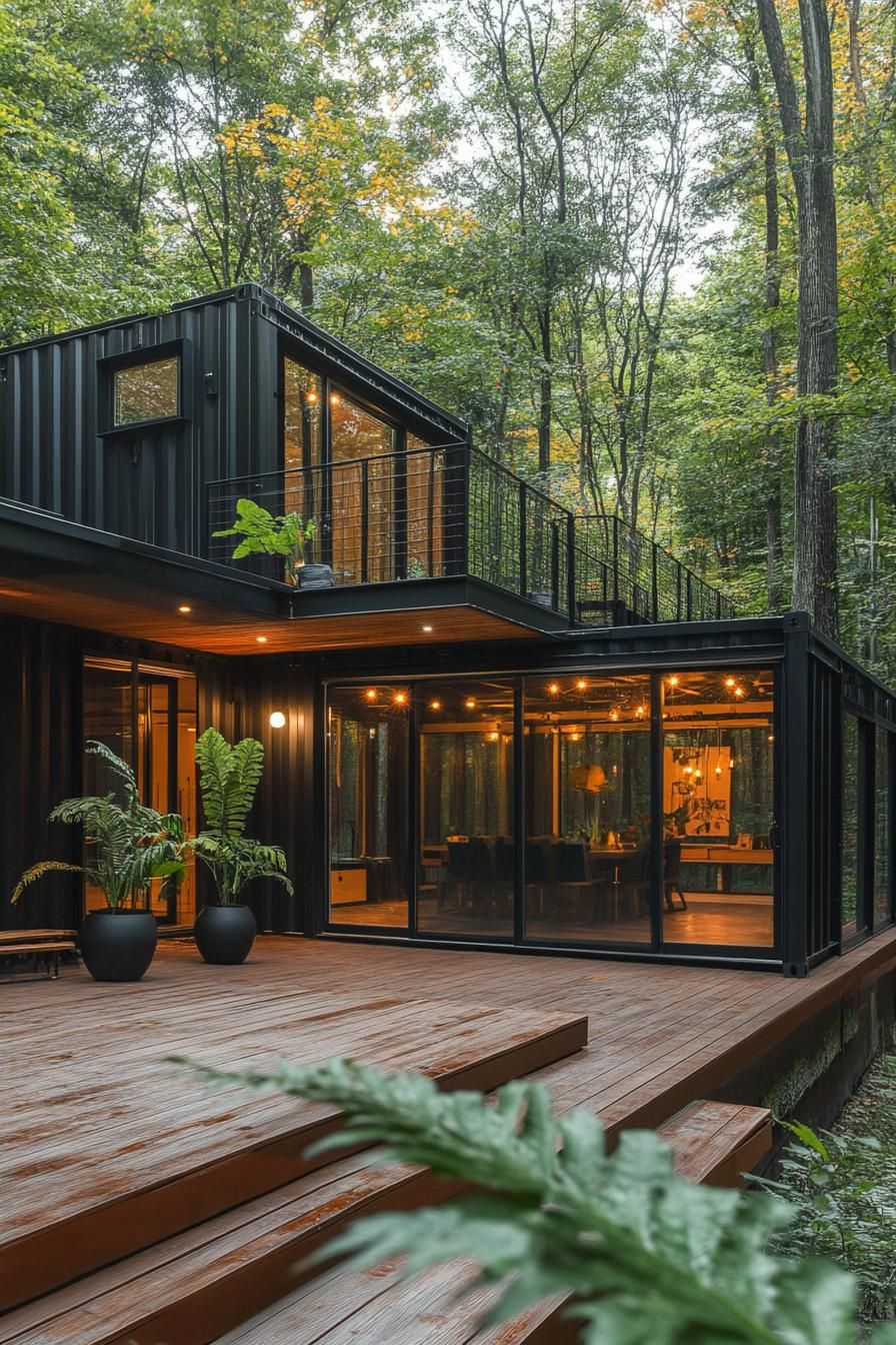 Container Homes With Wraparound Decks - photo 4