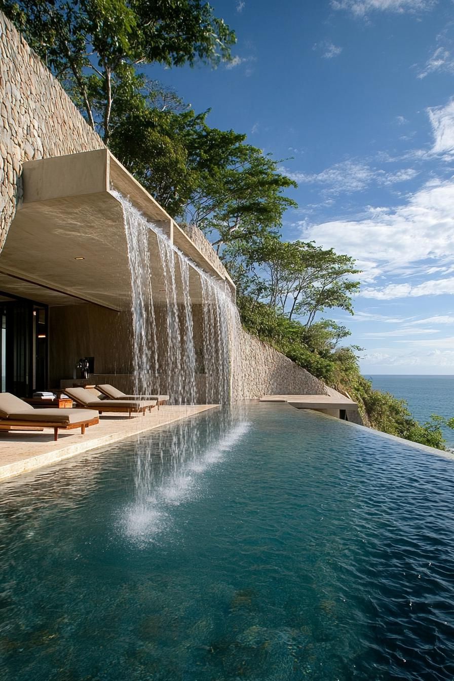 Waterfalls Built Into the Hillside Design - photo 2