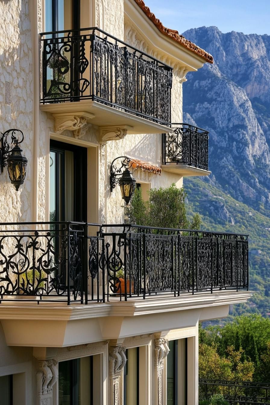 Decorative Iron Balcony Railings