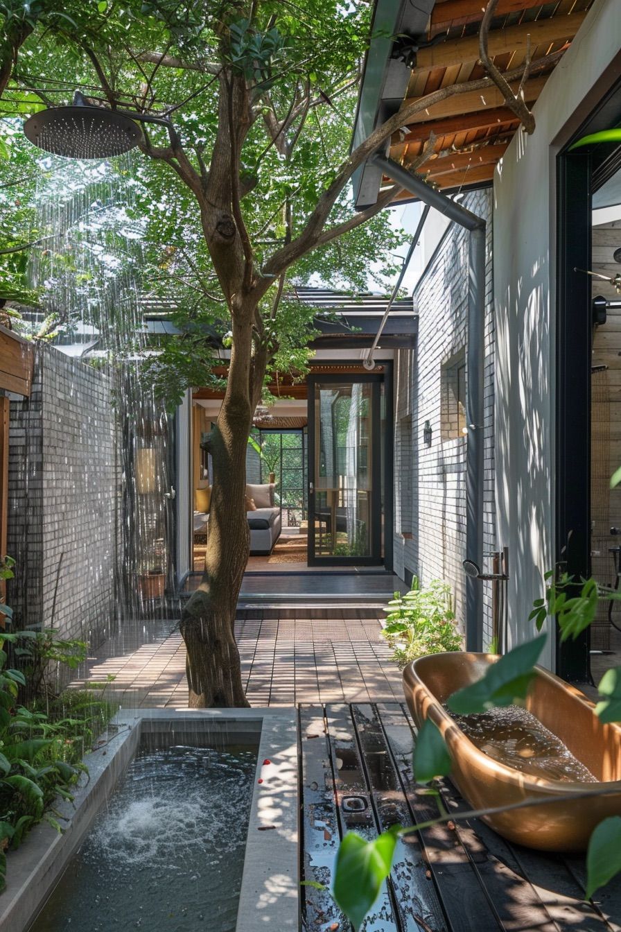 Open-air Showers for Courtyard Homes - photo 2