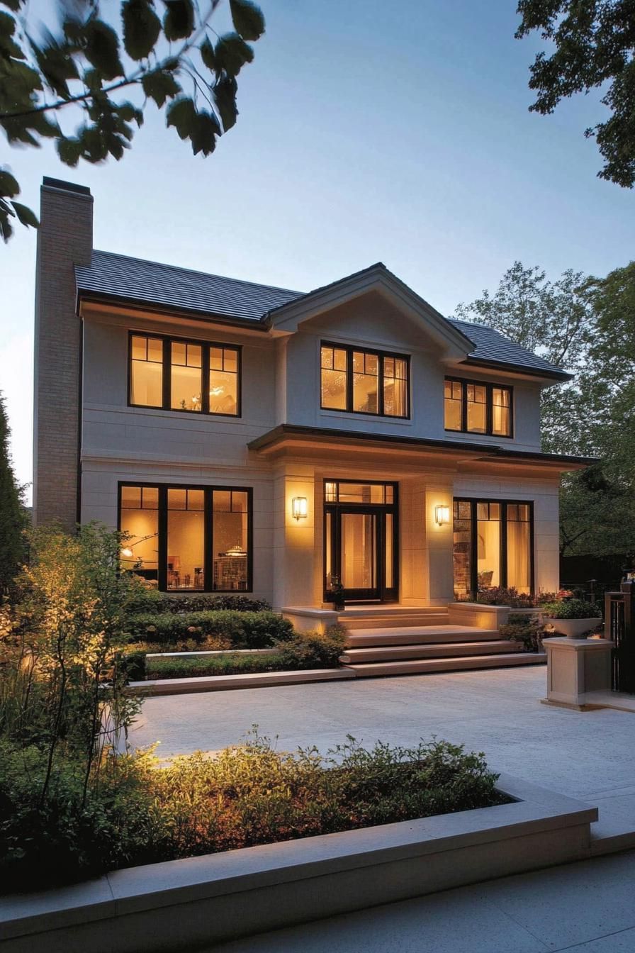 Elegant Suburban House Design