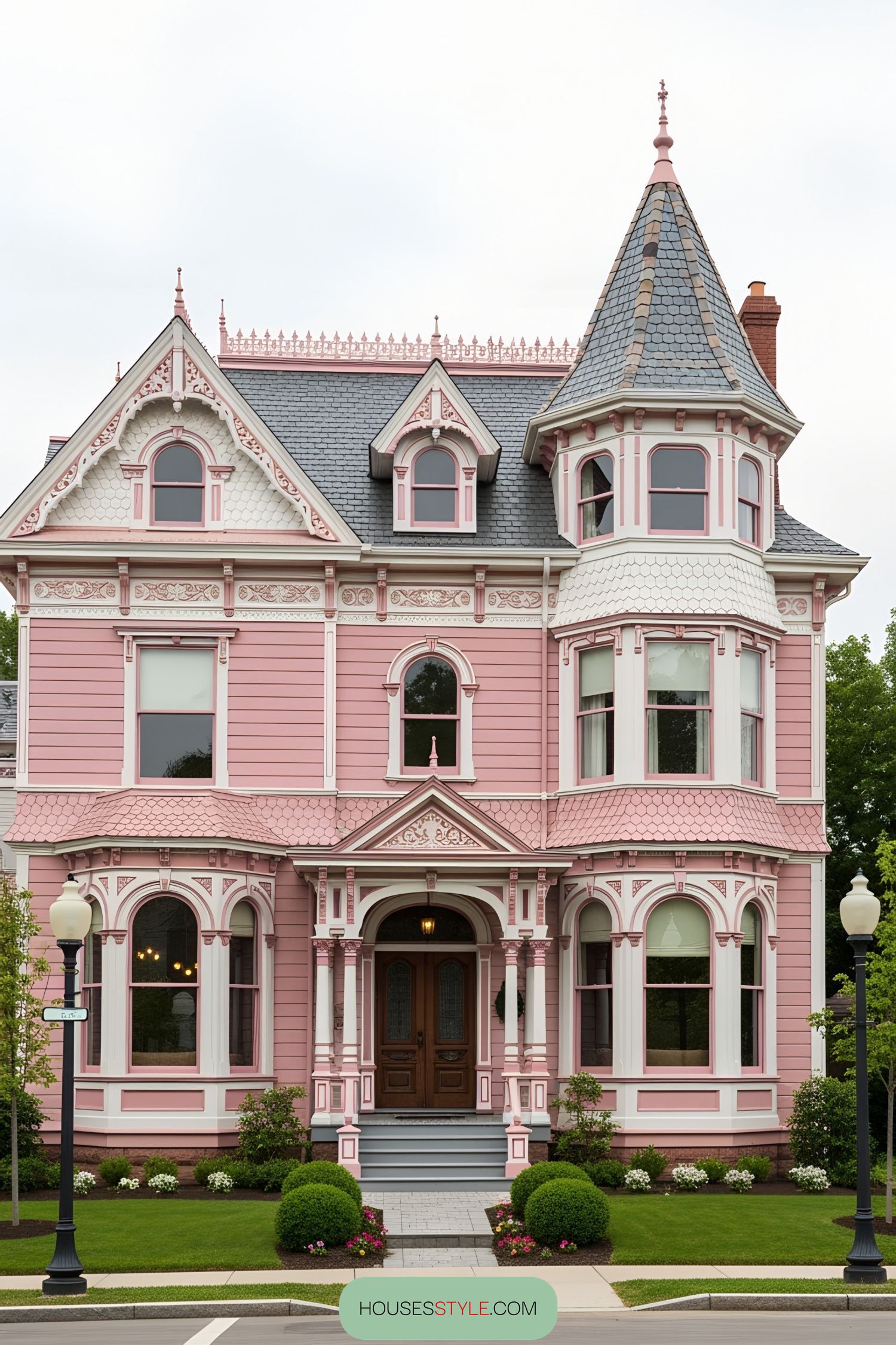 An Enchanting Bubblegum Colored Castle