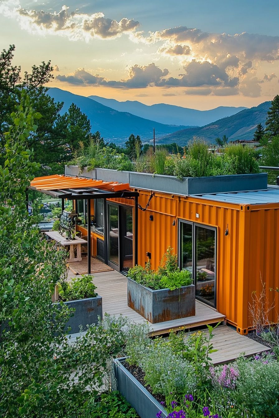 Rooftop Garden Container Cabin