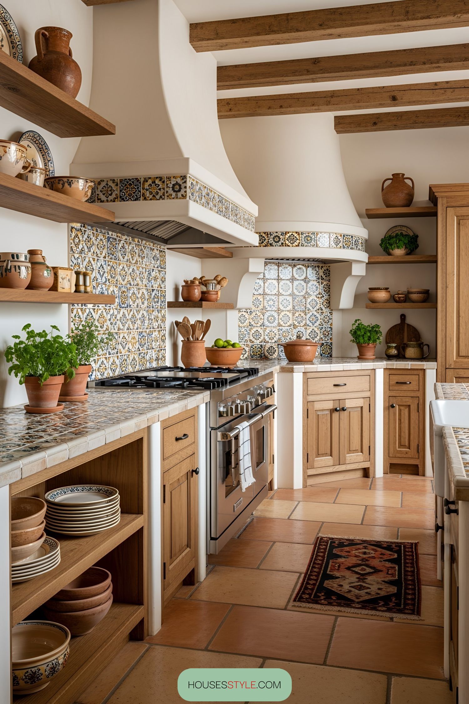 6) A Spanish Kitchen Built for Tile Lovers