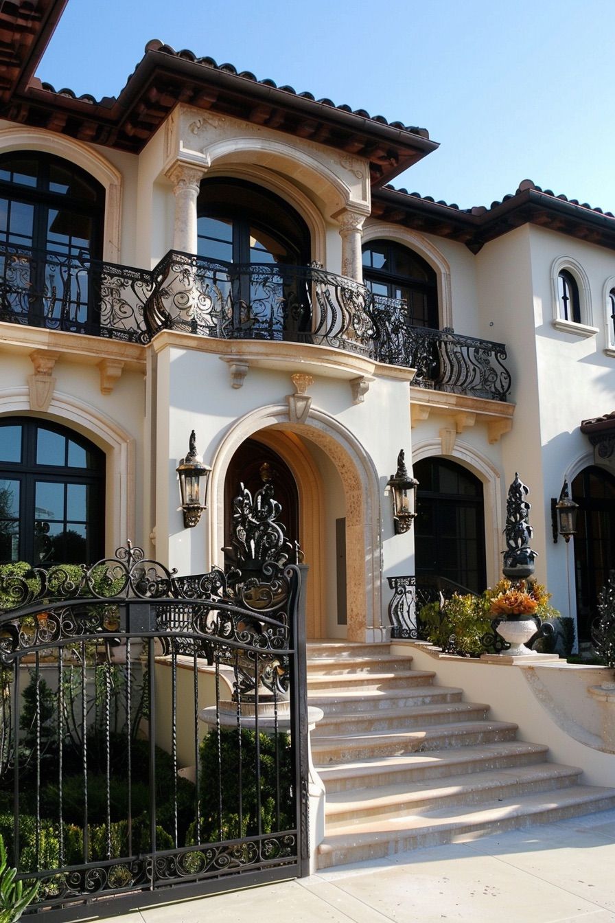 Balconies Featuring Ornate Wrought Iron Railings - photo 4