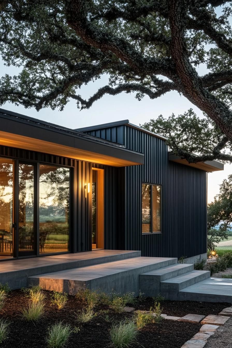 Elegant Details on a Ranch Facade