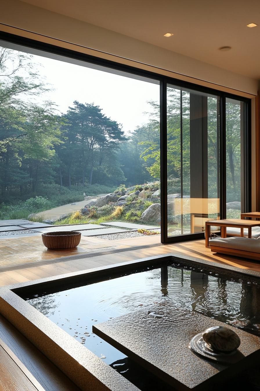 Zen-Inspired Water Feature in the Living Room - photo 4