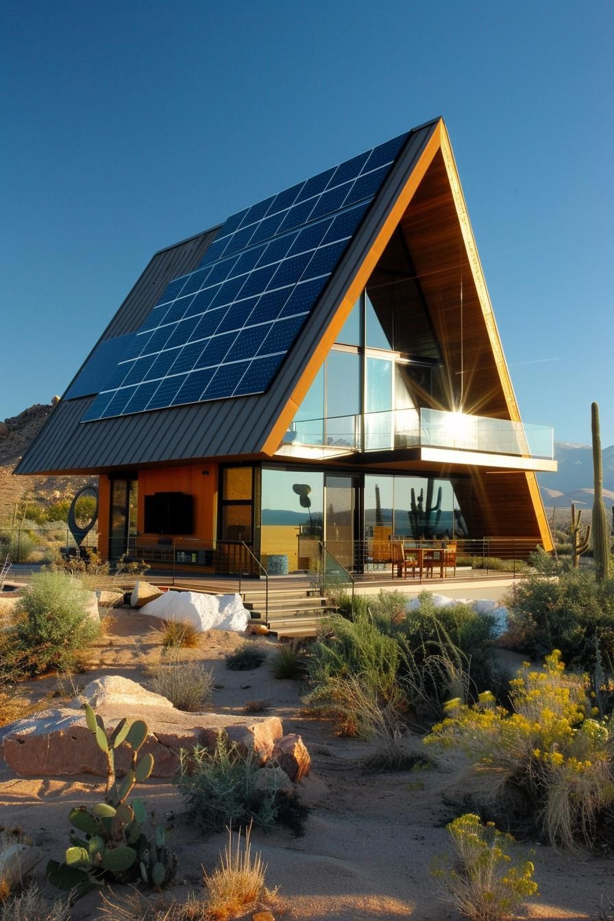 A-frame Powered by Solar Panels - photo 2