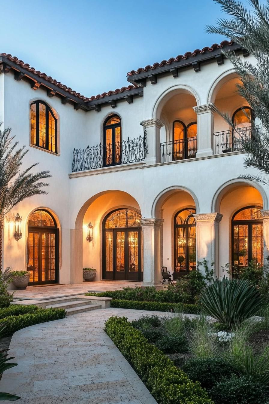 A Mediterranean Mansion Full of Arches