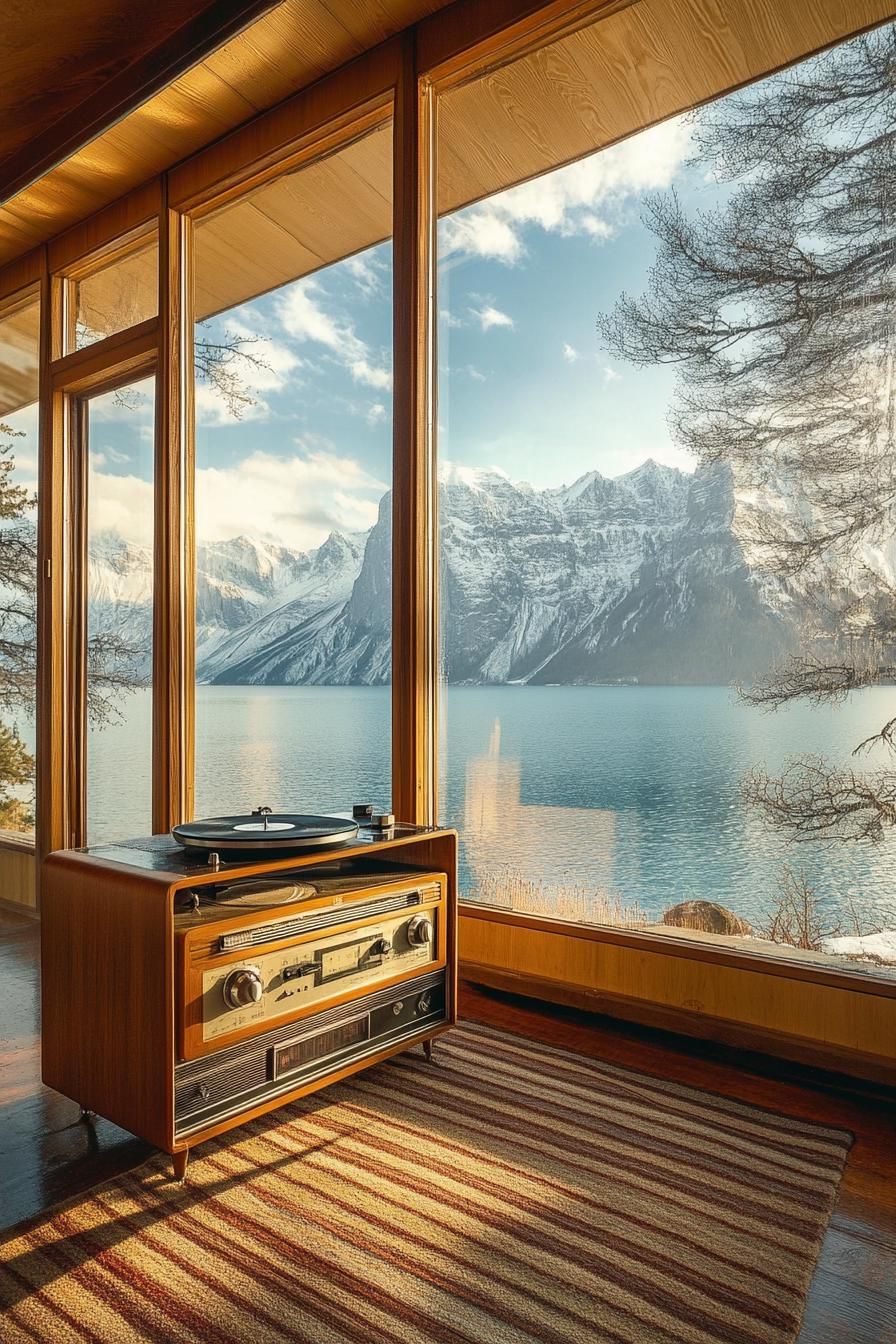 Vintage Record Players as Decor