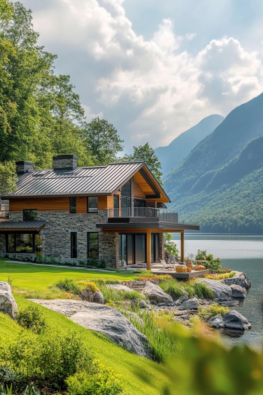 A Stylish Getaway With Mountain Reflections