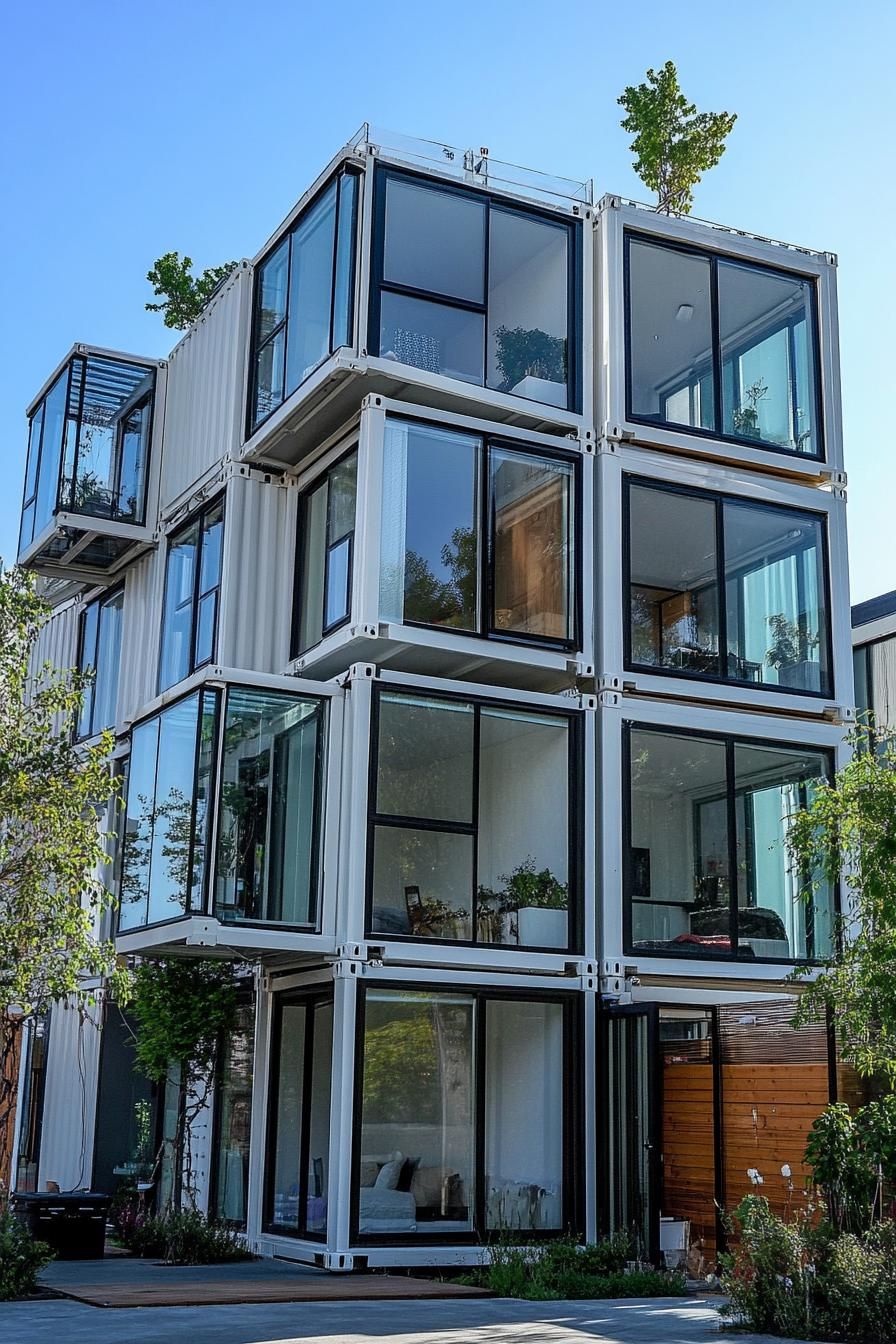 Shipping Containers Turned Upscale Homes