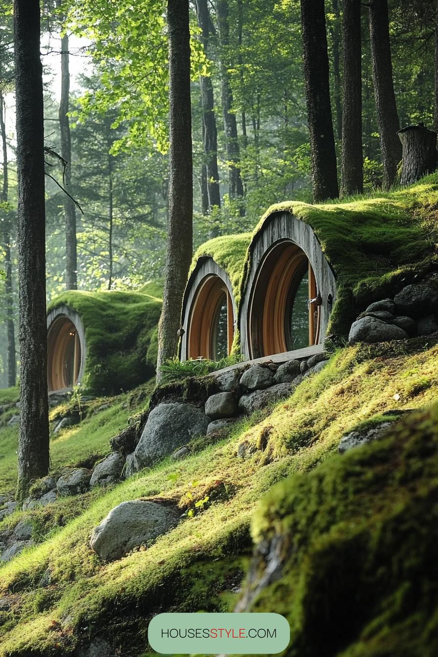 Hobbit-style House Built Into a Hillside
